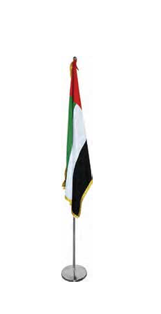 High Quality UAE National Flag Conference Flag - Silver - Office Supply