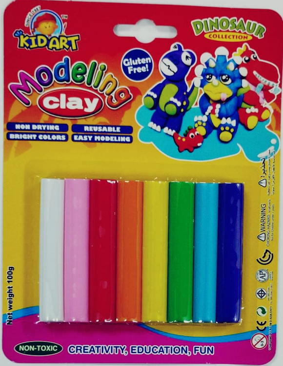 Kid Art Modeling Clay 100g 8 Colours