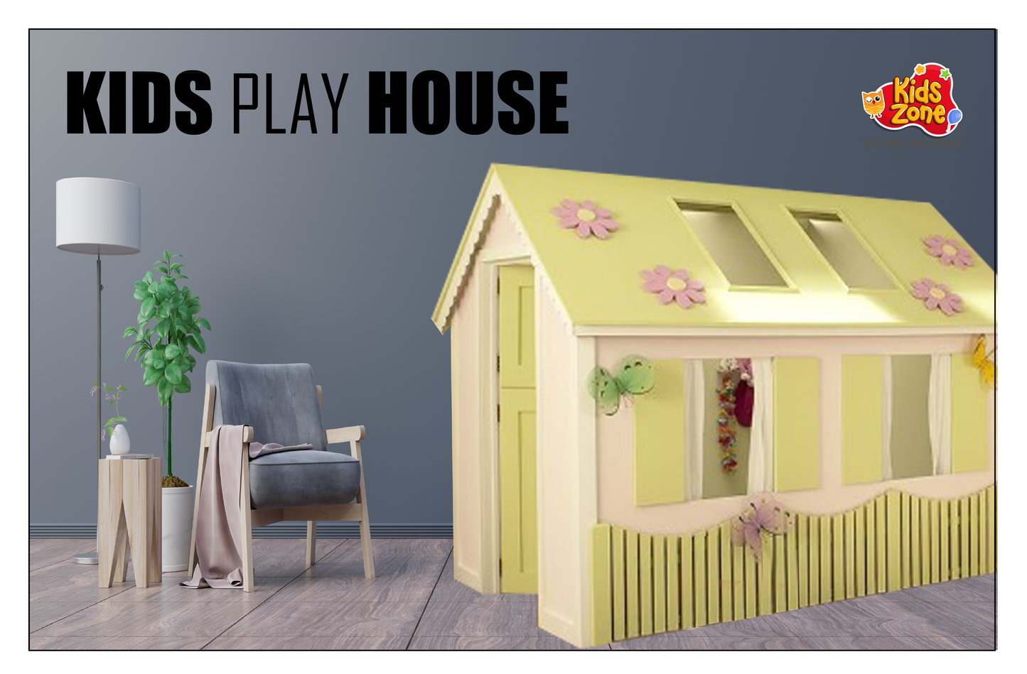 Kids Zone Life Size Kids Play Doll House - Nejoom Stationery