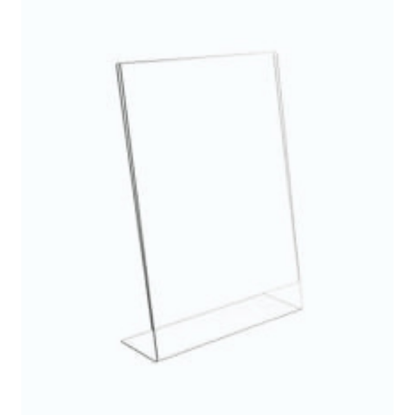 L Shaped Stand A6 Acrylic Home Office Store Restaurant Ad Menu Frame