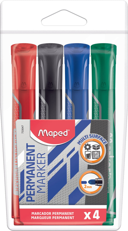 Maped Permanent Marke 4 colour