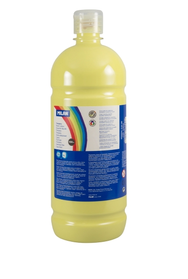 Milan Poster Paint 1000ml bottle Lemon Yellow