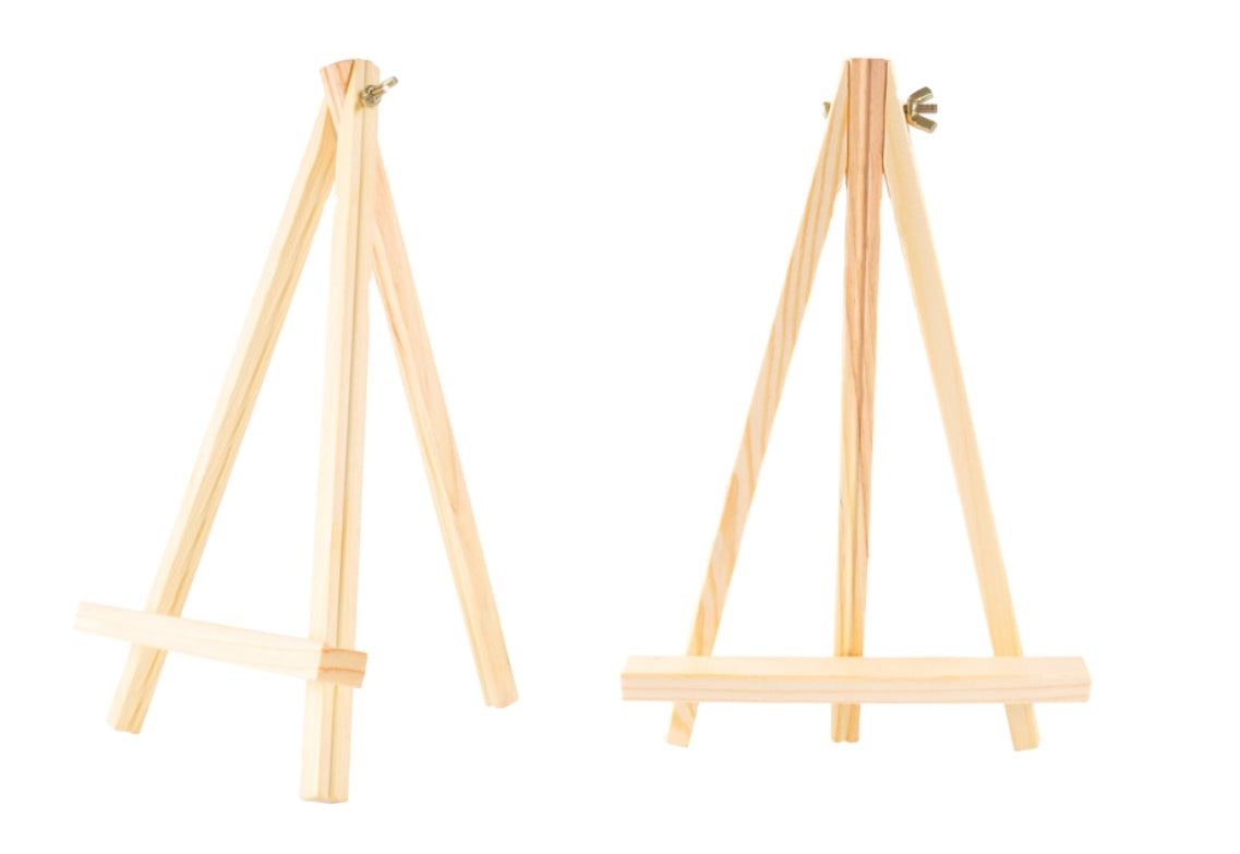 Mini wooden art triangle easel kids Desk Stand 8*15cm