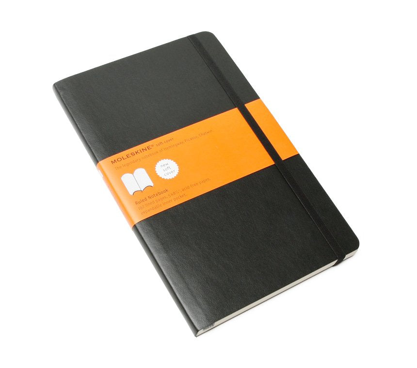 Moleskine Notebook Large Ruled Black Softcover