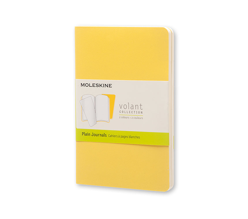 Moleskine Volant Journal Plain Pocket Sunflower Yellow/Brass Yellow