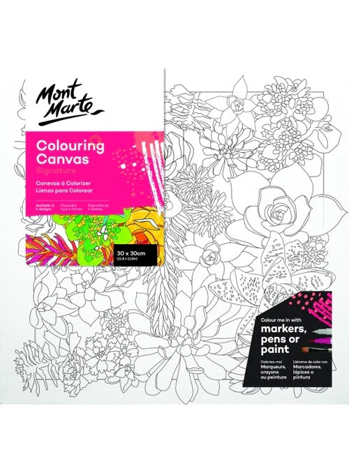 Mont Marte Coloring Canvas 30X30