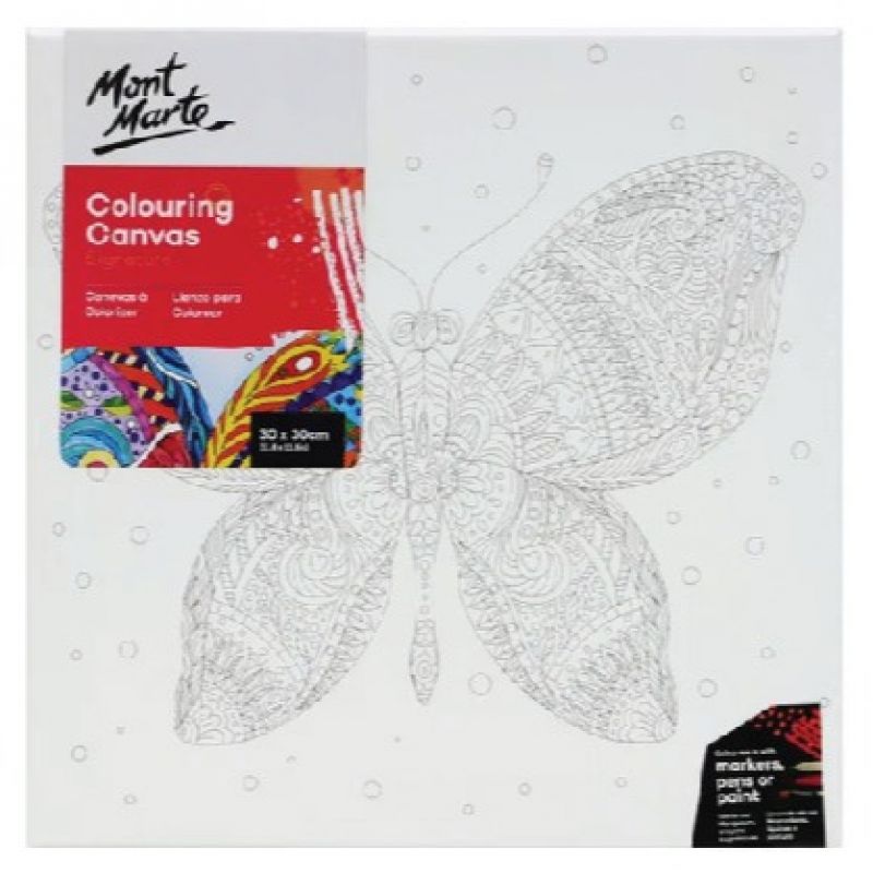 Mont Marte Coloring Canvas 30X30