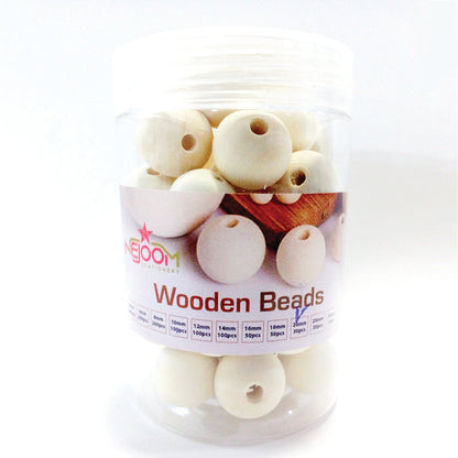 Natural Wooden Beads DIY Craft - Nejoom Stationery