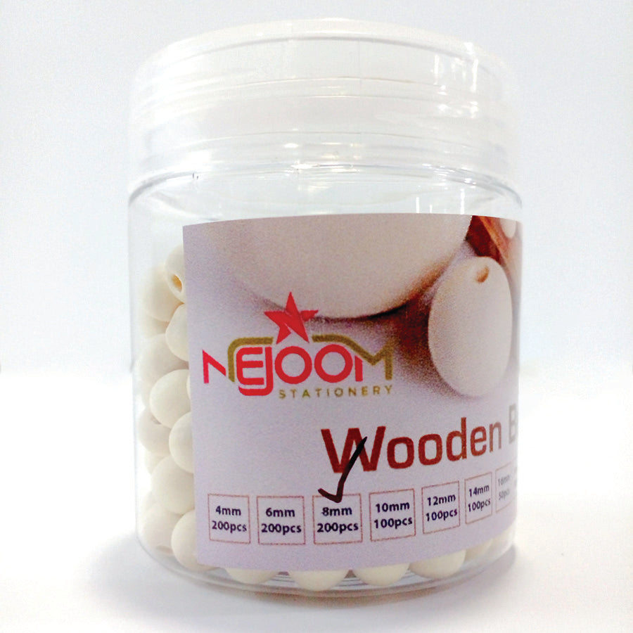 Natural Wooden Beads DIY Craft - Nejoom Stationery