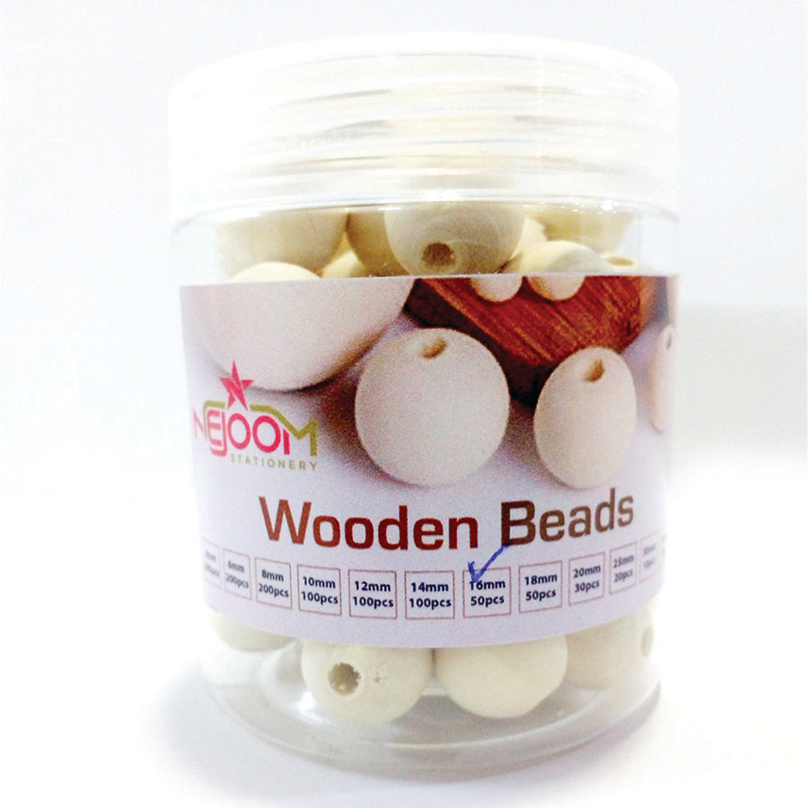 Natural Wooden Beads DIY Craft - Nejoom Stationery