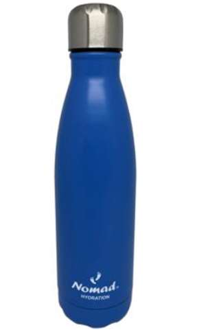 Nomad Aluminium Water bottle 750ml Asst.cols - Blue - School Supply