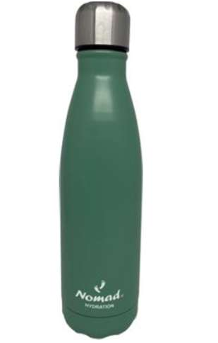 Nomad Aluminium Water bottle 750ml Asst.cols - Green - School Supply