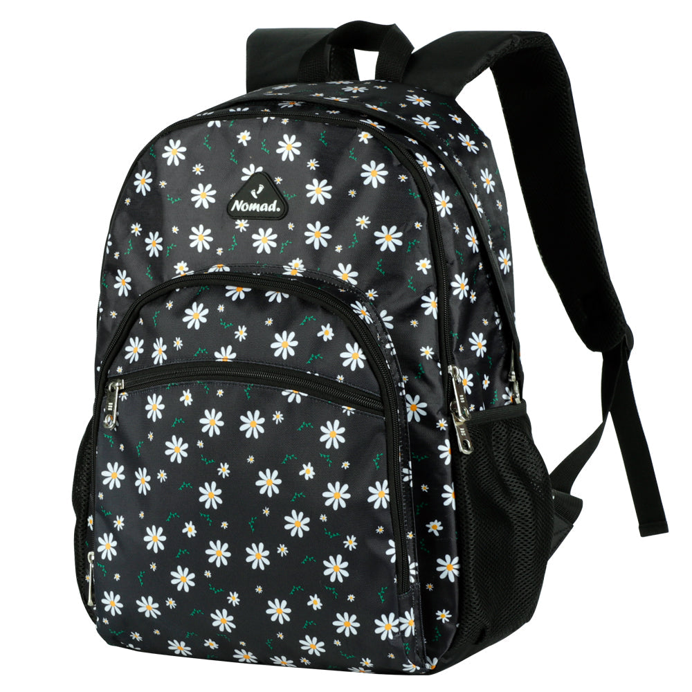 Nomad Kids Secondary 3in1  Daisy Power 18inch Backpack Bag, Lunch bag, Pencil pouch