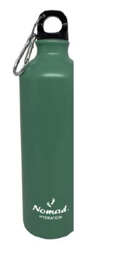 Nomad Stainless Steel Water bottle 700ml Asst.cols - Green - School Supply