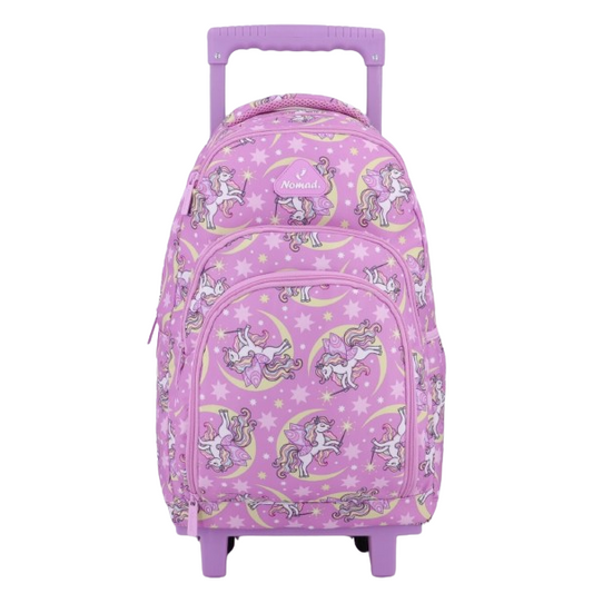 Nomad Trolley Bag School Bag 17" Purple Unicorn Ro