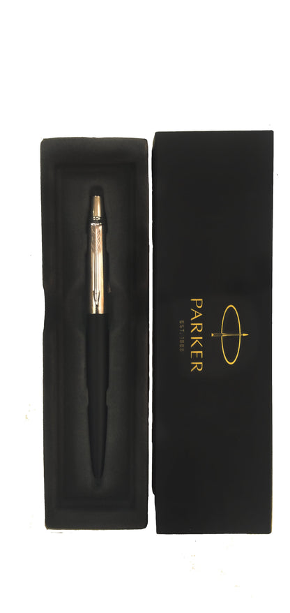  Ballpoint Pen, Bond Street Black with Chrome Trim, Medium Point, Blue Ink, Gift Box 