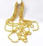 PARTY TIME - Gold Pearl Beads Chain Christmas Ornament 