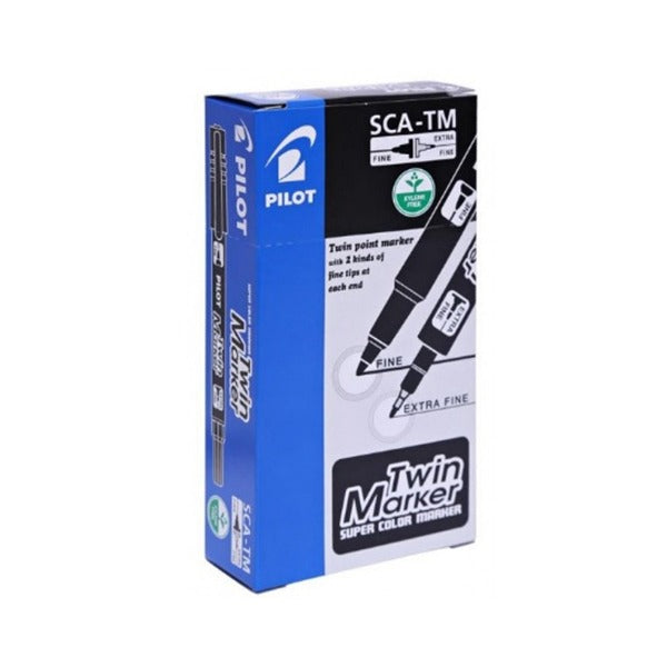 Pilot Twin Marker SCA TM Box 12pc - Nejoom Stationery