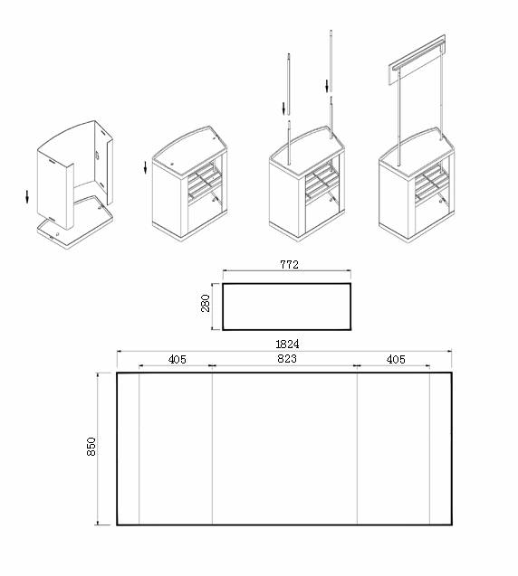 Promoter Table Sampling Stand Display Counter - Nejoom Stationery