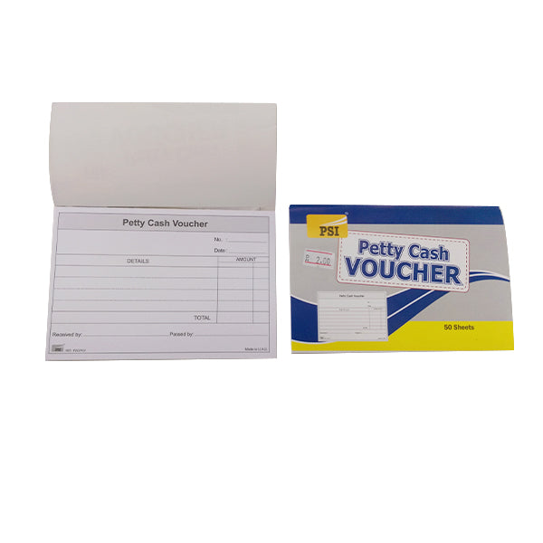 PSI Petty Cash Voucher Book - Nejoom Stationery