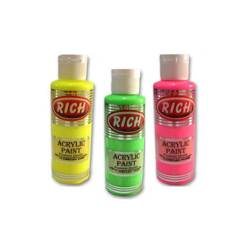 Rich Fluorescent Acrylic Paint 130cc