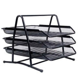 Sadaf 3-Tier Storage Metal Mesh Tray Media 