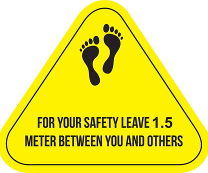 Safety Stickers Aluminum Foil Floor Sticker - Nejoom Stationery