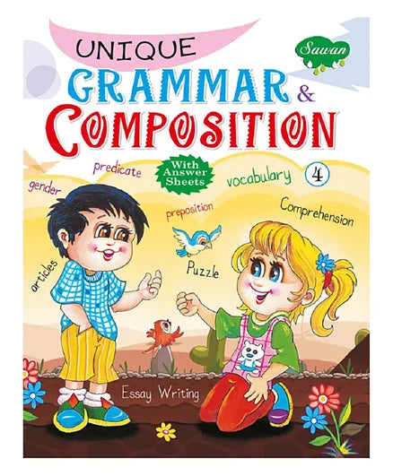 Sawan Unique Grammar & Composition - 4 - Nejoom Stationery