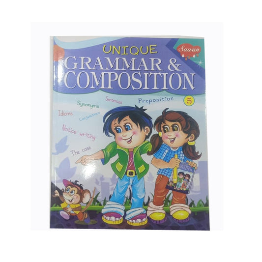 Sawan Unique Grammar & Composition - 5 - Nejoom Stationery