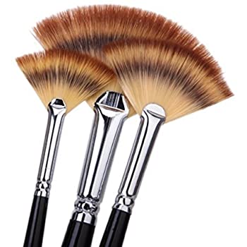 Sbc 3 Piece Artist Quality Mix Brush Set for Acrylic Painting - Nejoom Stationery