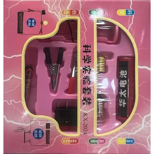 Science Experiment Kit Electric Circuit Bulb LED Battery Case   
