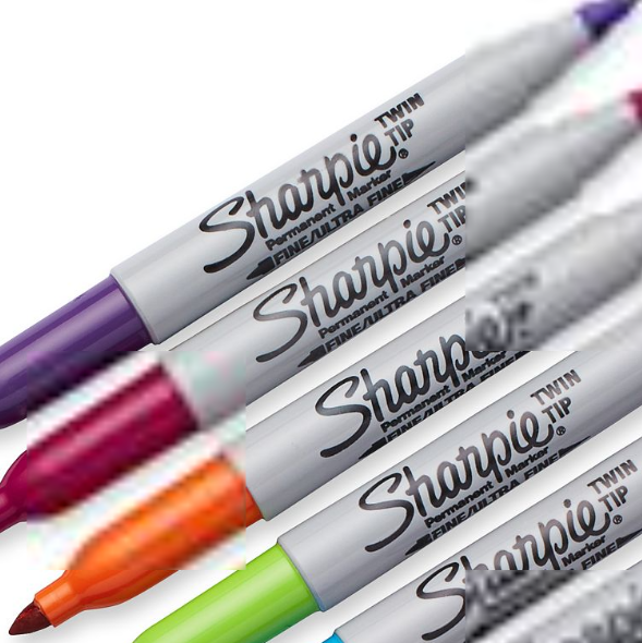 Sharpie Permanent Markers Twintip 8 colours