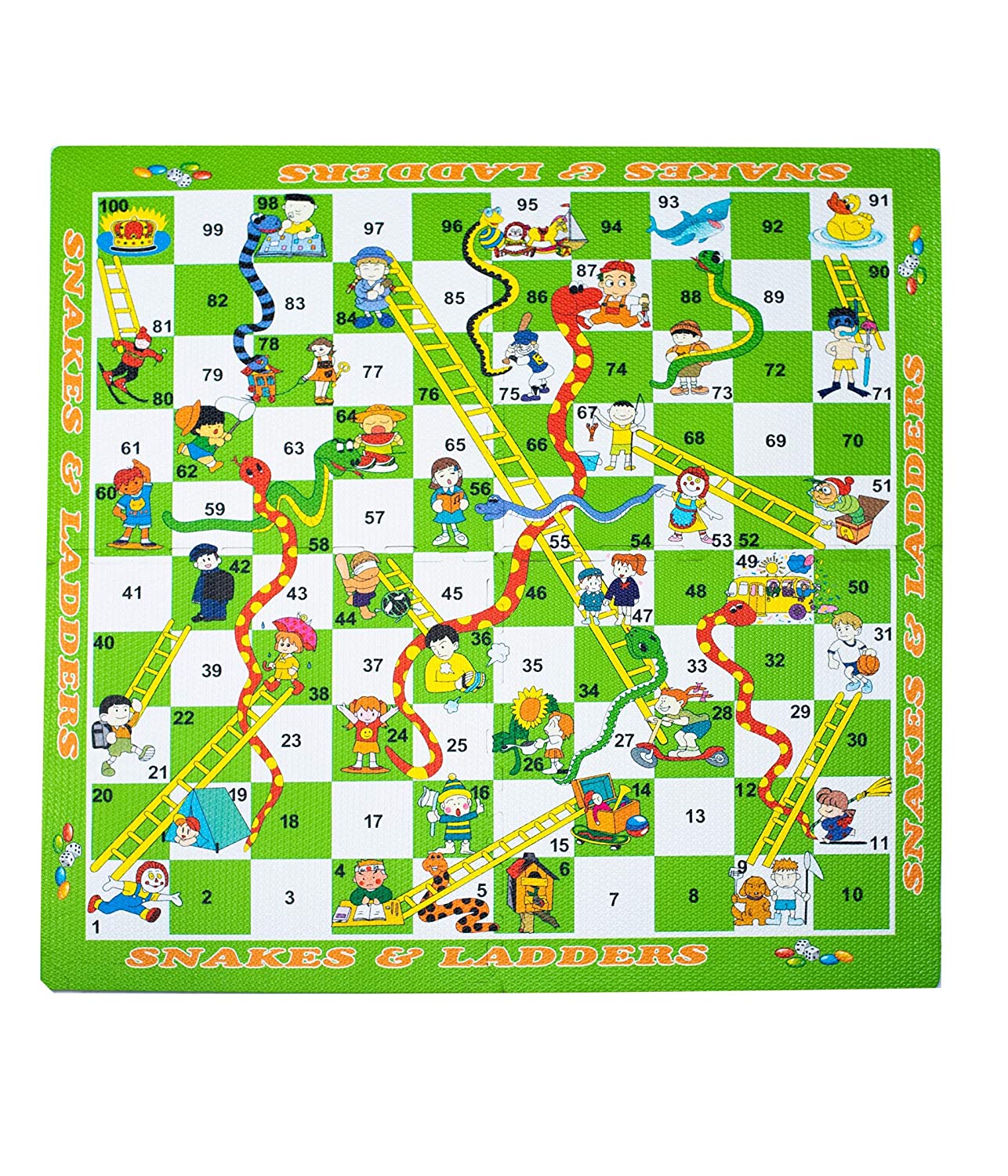 Snake & Ladder Game Board Mat - Nejoom Stationery