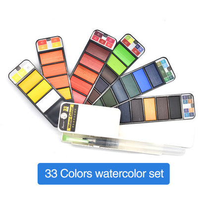 Solid Watercolor Paint Set - Nejoom Stationery