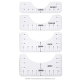 Spot T-shirt Guiding ruler round neck calibration alignment ruler-White