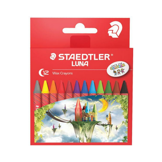 Staedtler Luna Jumbo Wax Crayon 12 colours ST-2210-LC12 (Jumbo)