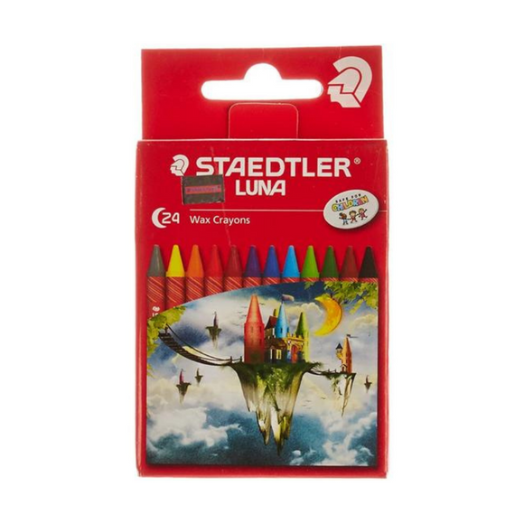 Staedtler Luna Wax Crayon 24 colours - Nejoom Stationery