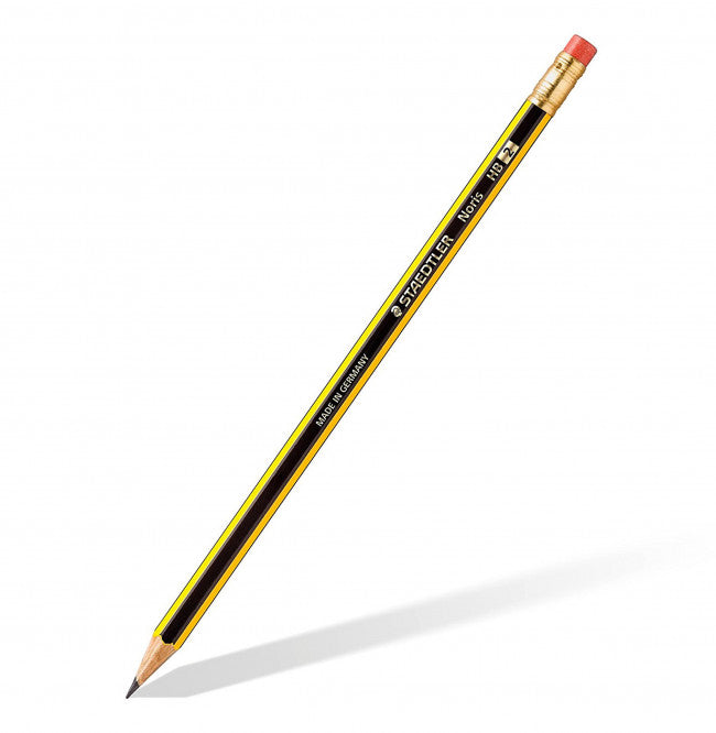 Staedtler Noris Pencil With Rubber Tip - 12 Pieces ST-122-HBA-53 - Nejoom Stationery