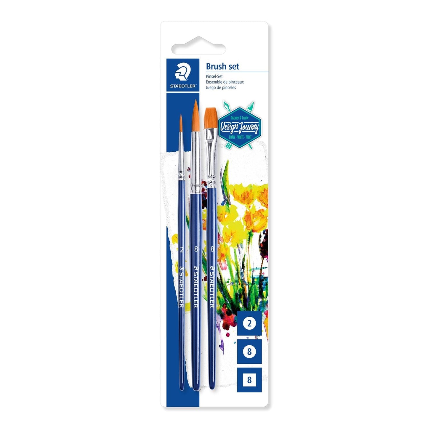 Staedtler Synthetic Brush Set Blisters 3pcs