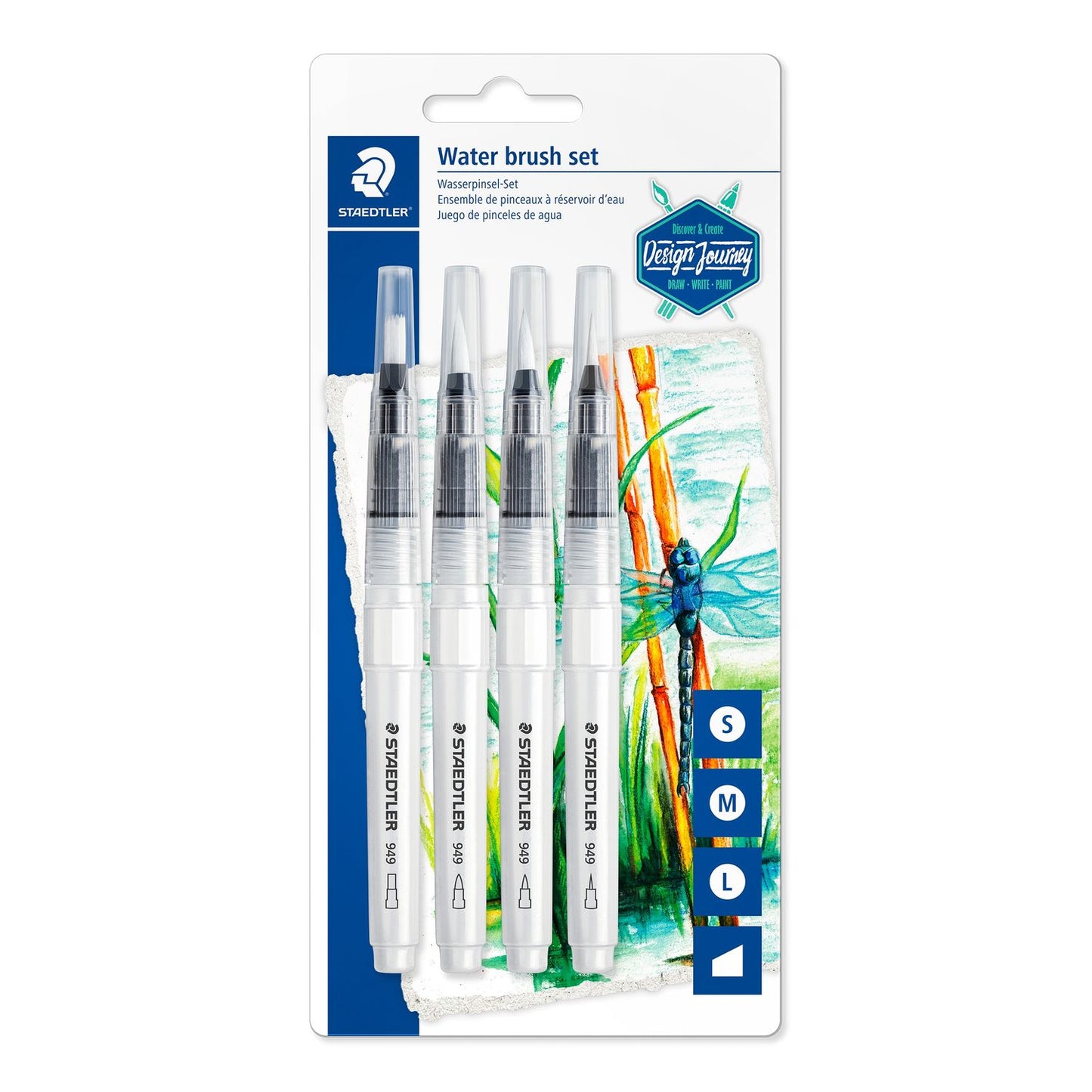 Staedtler Water Fillable Brush Blister 4pcs