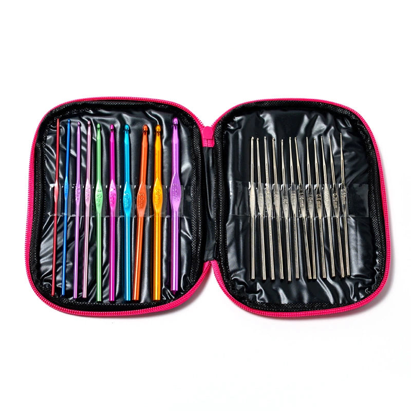 Stainless steel alumina crochet hook case 22pcs - Nejoom Stationery