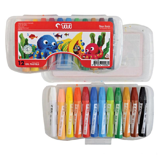 Titi 12 colour oil pastels - Nejoom Stationery