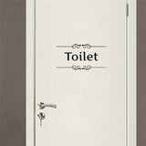 Toilet Entrance Sign Door Stickers - Nejoom Stationery