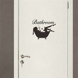 Toilet Entrance Sign Door Stickers - Nejoom Stationery