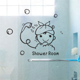 Toilet Entrance Sign Door Stickers - Nejoom Stationery