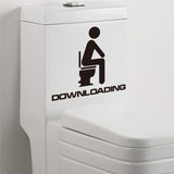 Toilet Entrance Sign Door Stickers - Nejoom Stationery