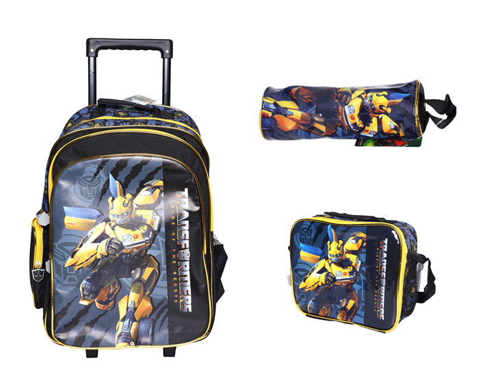 Transformers Trolley Bag 16" + Lunch Bag + Pencil case