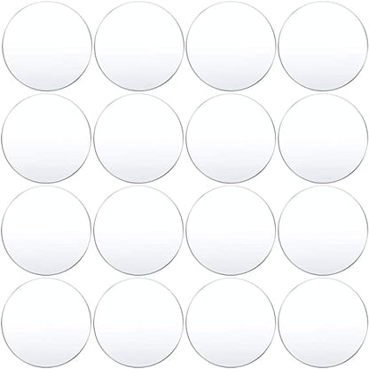 Transparent Acrylic Sheets Clear 0.08 Inch Thick Circle 16 pieces 6inch