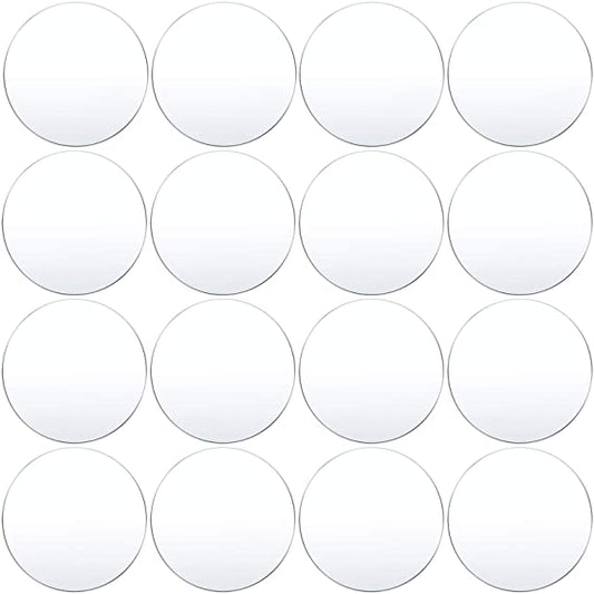 Transparent Acrylic Sheets Clear 0.08 Inch Thick Circle 16 pieces 6inch