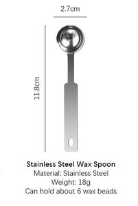 Wax Spoon Stainless Steel Wax Stamp Spoon Silver Wax Seal Stamp Spoon 304 Stainless Steel